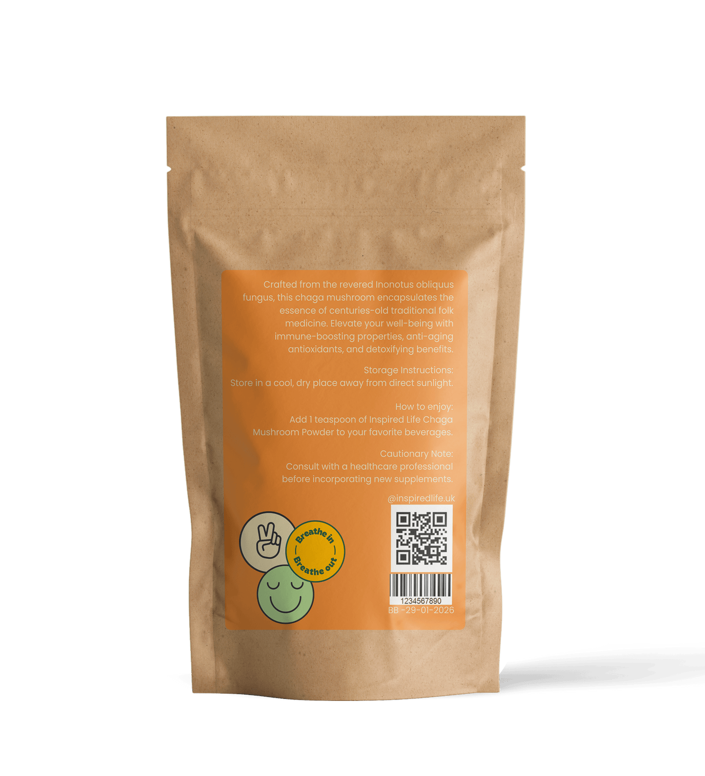 Chaga Mushroom Powder - 100g 🌿 - Inspired Life CBD