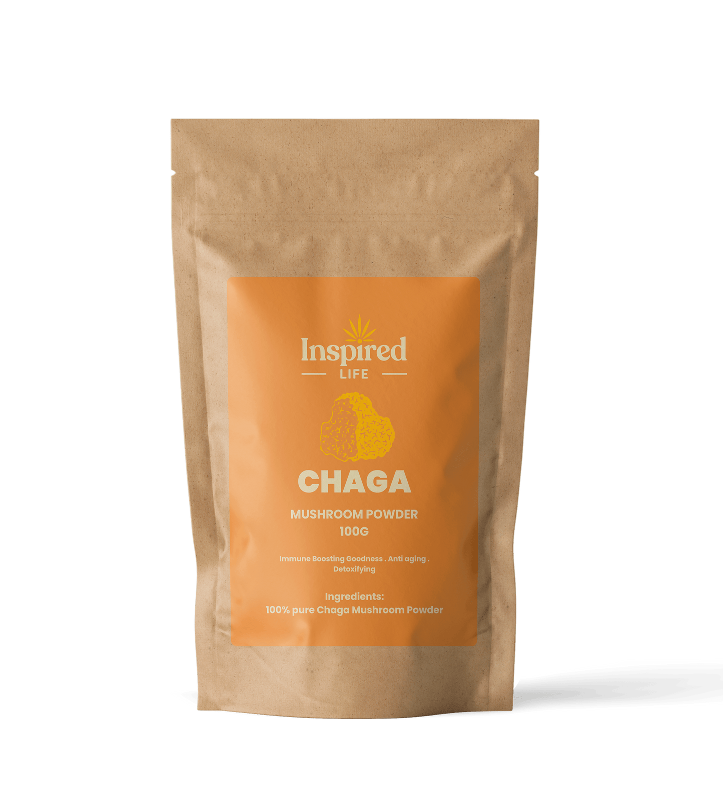 Chaga Mushroom Powder - 100g 🌿 - Inspired Life CBD